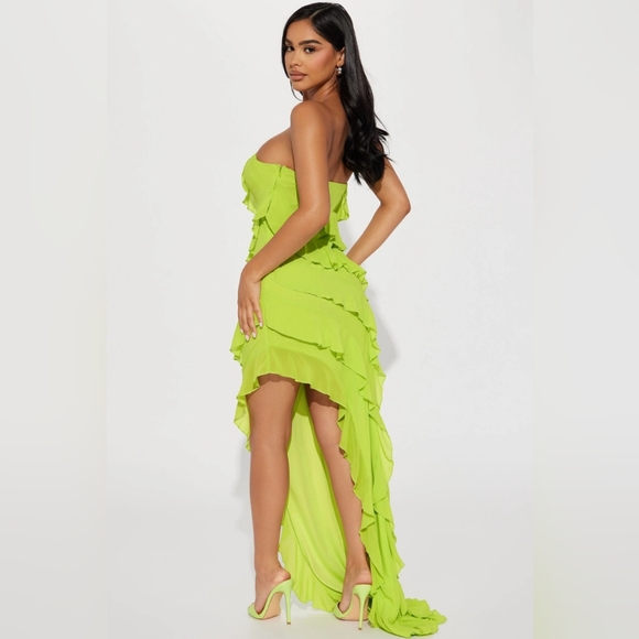Skylar Chiffon Ruffle Maxi Dress - Picture 1 of 3